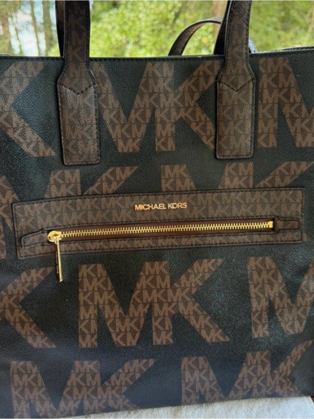 Michael Kors Brown MK Logo Tote